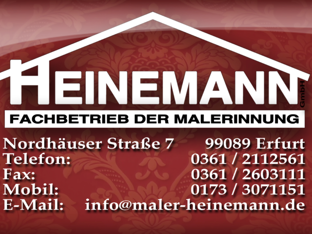 HEINEMANN GmbH - Fachbetrieb der Malerinnung Erfurt